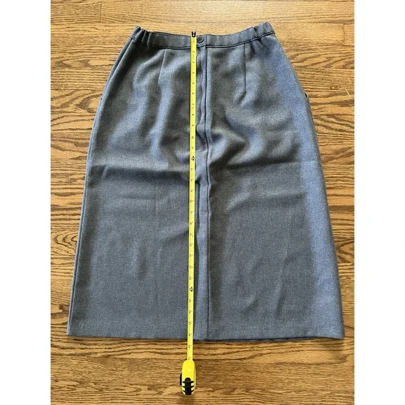 VTG Levis‎ Bend Over Skirt Womens 30 USA Pull On High Waist A-Line Career Retro - Picture 7 of 8